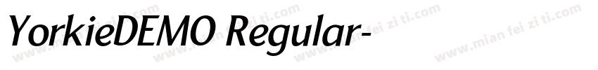 YorkieDEMO Regular字体转换
